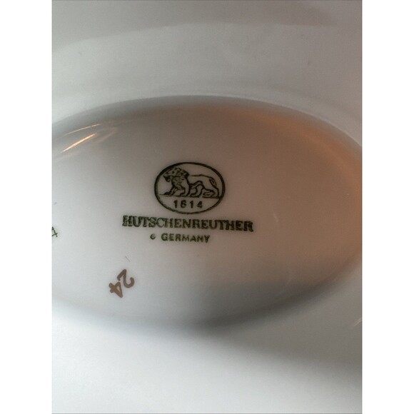 Hutschenreuther Mirabell #7658 Bavarian Porcelain Gravy Boat Floral Germany VTG - Picture 6 of 6